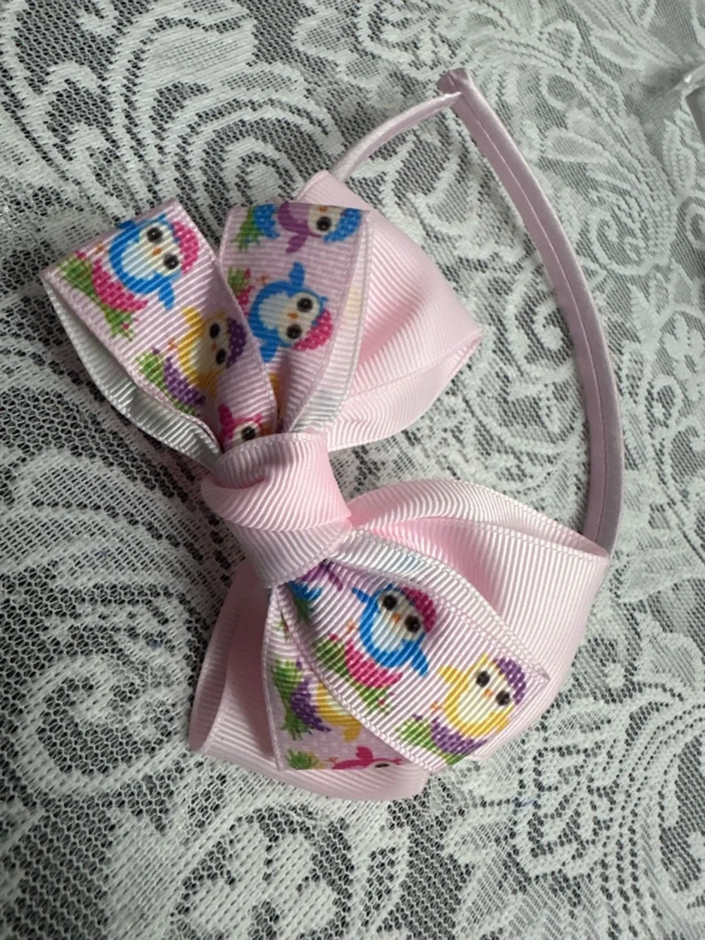 Girls Owl Bow Headbands 🦉🎀 6pc Colorful Cute Set